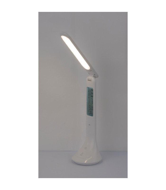 Tyrell Desk Task Lamp White LED 4000K Clock Timer-10