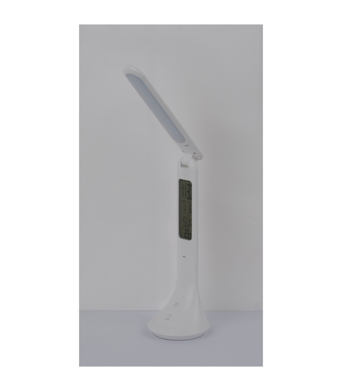 Tyrell Desk Task Lamp White LED 4000K Clock Timer-11