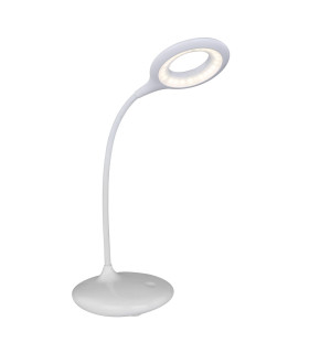 Pia Desk Task Lamp White LED Dimmable 4000K Touch Dimmer-1