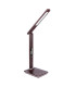Tanna Integrated LED Table Lamp Dark Brown LED Dimmable 3000-6000K Clock-1