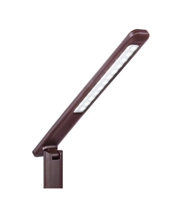 Tanna Integrated LED Table Lamp Dark Brown LED Dimmable 3000-6000K Clock-4