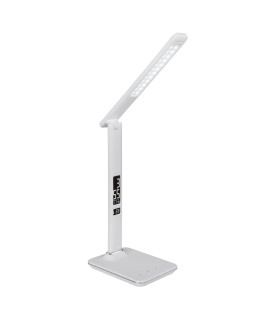Tanna Integrated LED Table Lamp White LED Dimmable 3000-6000K Clock-1