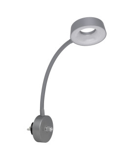 Lehovo Reading Wall Light Silver Colored LED Dimmable 3000K-2
