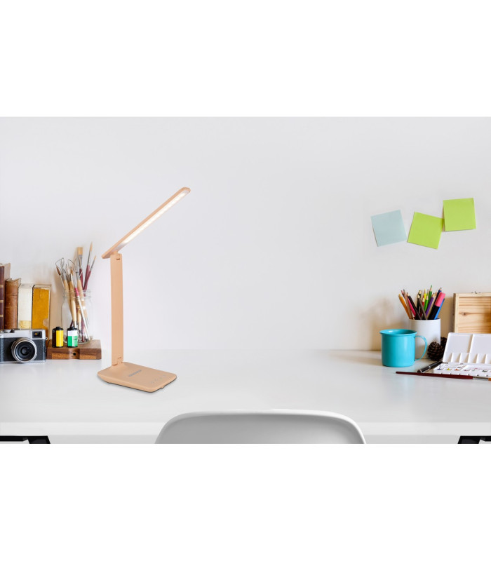 Bulla Integrated LED Table Lamp Peach Fuzz Matt LED Dimmable 3000-6500K Touch Dimmer-12