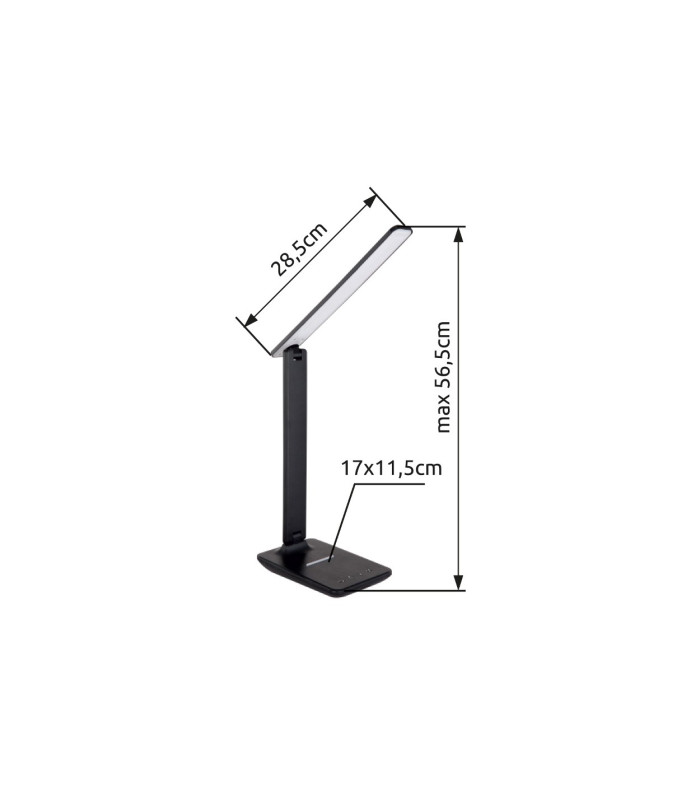 Bulla Integrated LED Table Lamp Black LED Dimmable 3000-6000K-8