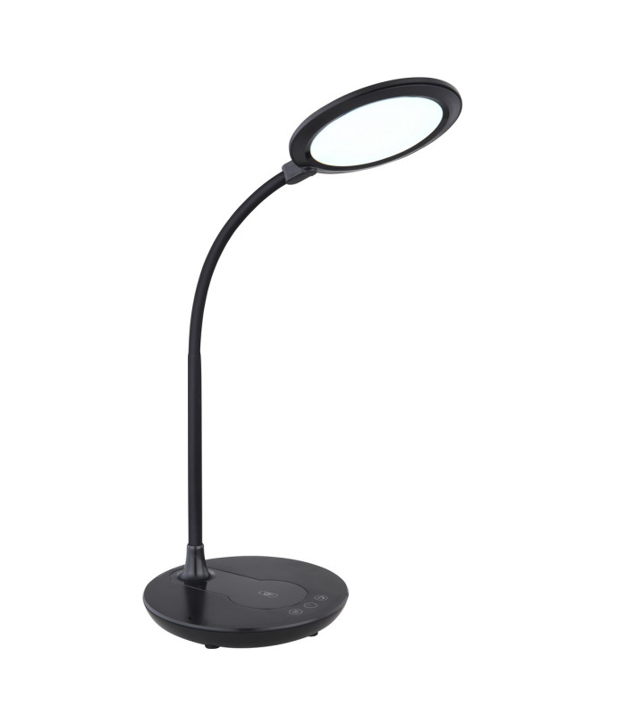 Regina Desk Task Lamp Black LED Dimmable 3000-6000K Touch Dimmer Wireless Charge-5