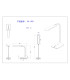 Urano Integrated LED Table Lamp White LED Dimmable 3000-6500K Touch Dimmer-8