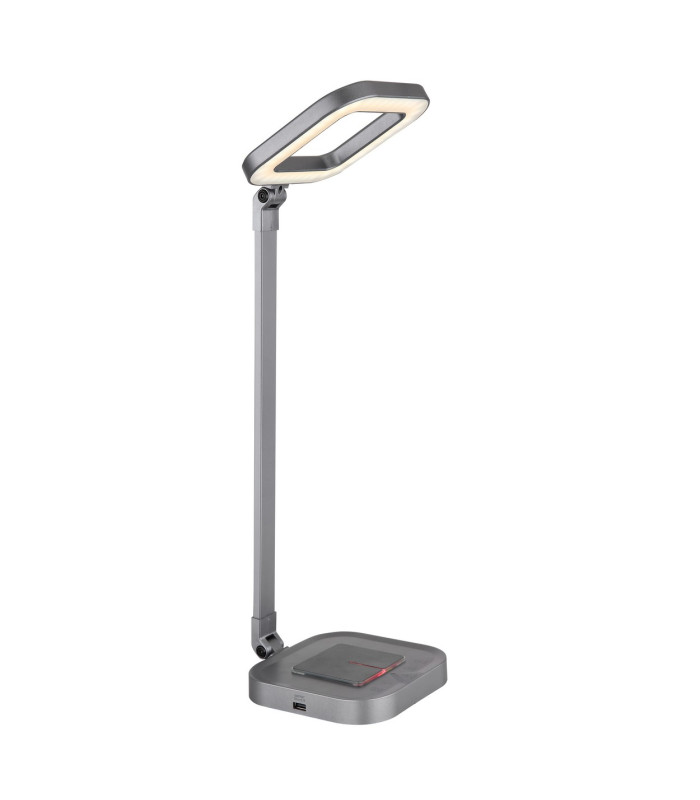 Monaco Integrated LED Table Lamp Grey LED Dimmable 2700-6000K Wireless Charge-1