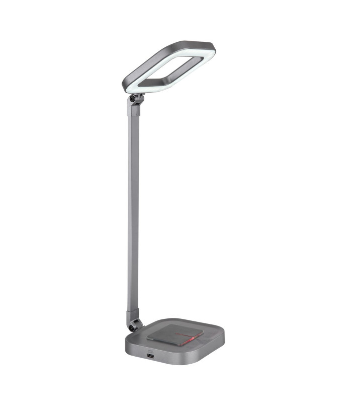 Monaco Integrated LED Table Lamp Grey LED Dimmable 2700-6000K Wireless Charge-6