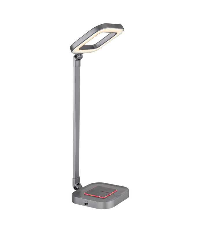 Monaco Integrated LED Table Lamp Grey LED Dimmable 2700-6000K Wireless Charge-7