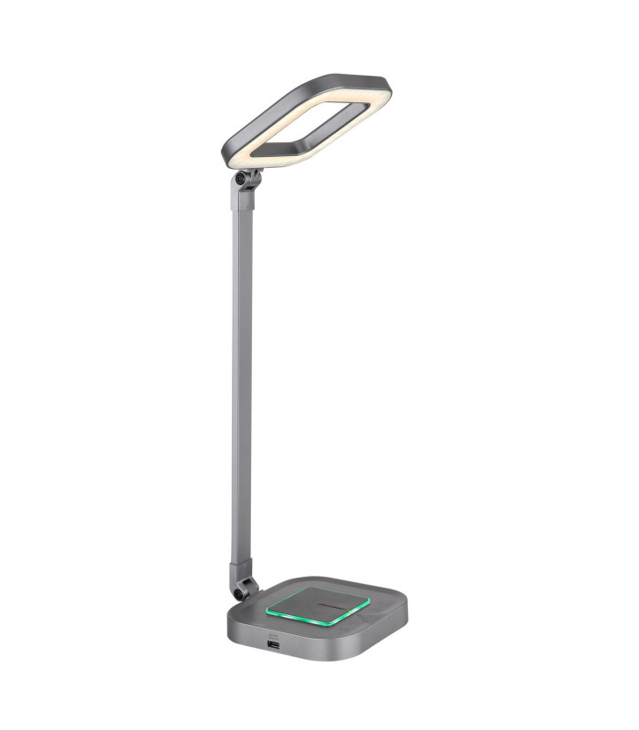 Monaco Integrated LED Table Lamp Grey LED Dimmable 2700-6000K Wireless Charge-8