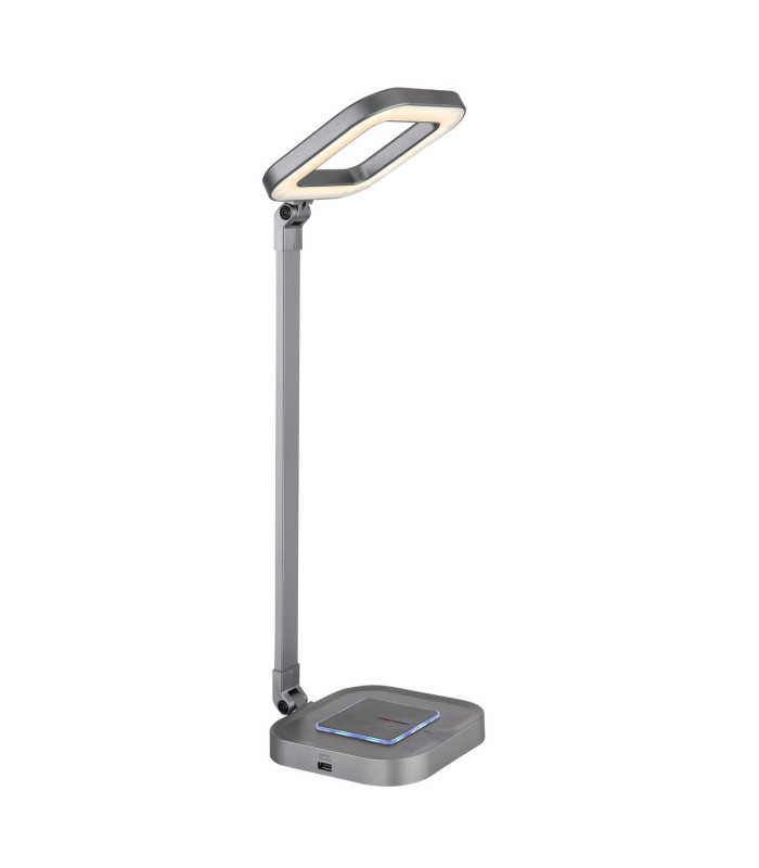 Monaco Integrated LED Table Lamp Grey LED Dimmable 2700-6000K Wireless Charge-9