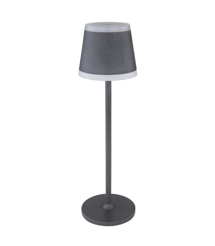 Ridley Bedside Table Lamp Grey Matt IP54 LED Dimmable 3000K Touch Dimmer-2