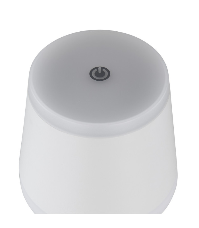 Ridley Bedside Table Lamp White Matt IP54 LED Dimmable 3000K Touch Dimmer-3