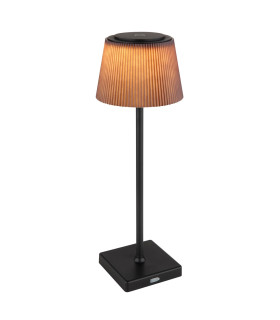 Gregoir Bedside Table Lamp Matt Black Brown IP44 LED Dimmable 3000-4000K Touch Dimmer-1