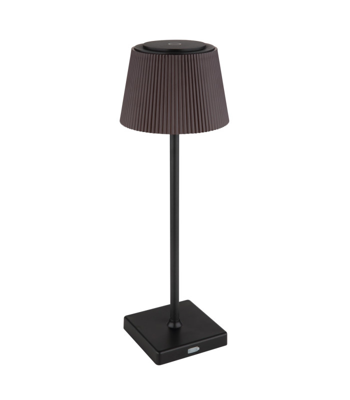 Gregoir Bedside Table Lamp Matt Black Brown IP44 LED Dimmable 3000-4000K Touch Dimmer-2