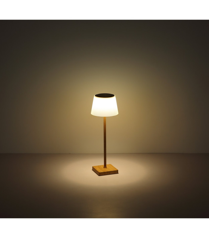 Gregoir Bedside Table Lamp Matt Black Brown IP44 LED Dimmable 3000-4000K Touch Dimmer-7