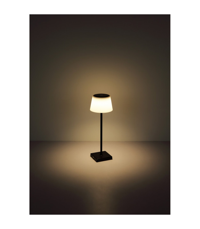 Gregoir Bedside Table Lamp Matt Black IP44 LED Dimmable 3000-5000K Touch Dimmer-8