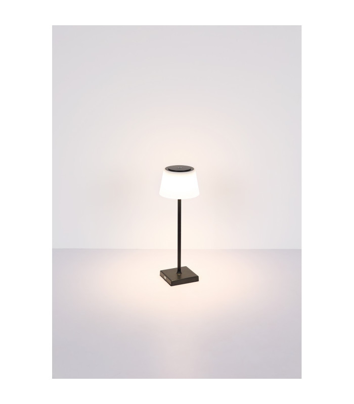 Gregoir Bedside Table Lamp Matt Black IP44 LED Dimmable 3000-5000K Touch Dimmer-9