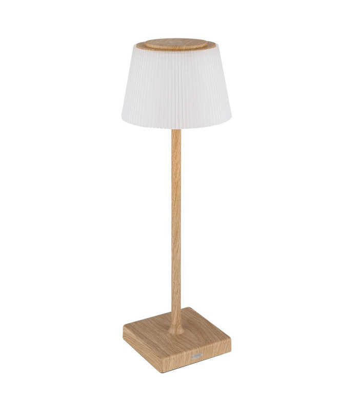 Gregoir Bedside Table Lamp Wood Look Dark IP44 LED Dimmable 3000-4000K Touch Dimmer-2