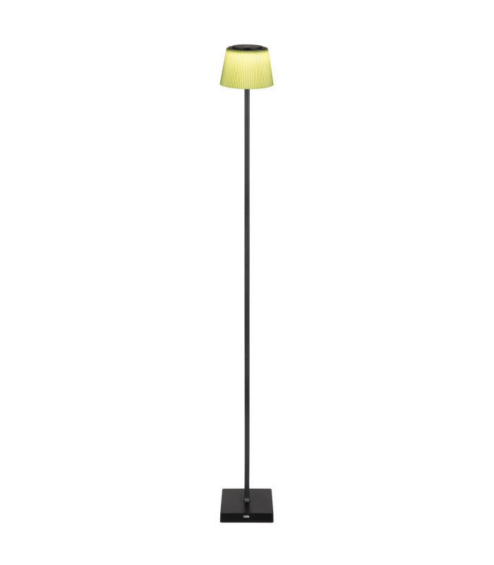 Gregoir LED Integrated Floor Lamp Matt Black Green IP44 LED Dimmable 3000-4000K Touch Dimmer-3