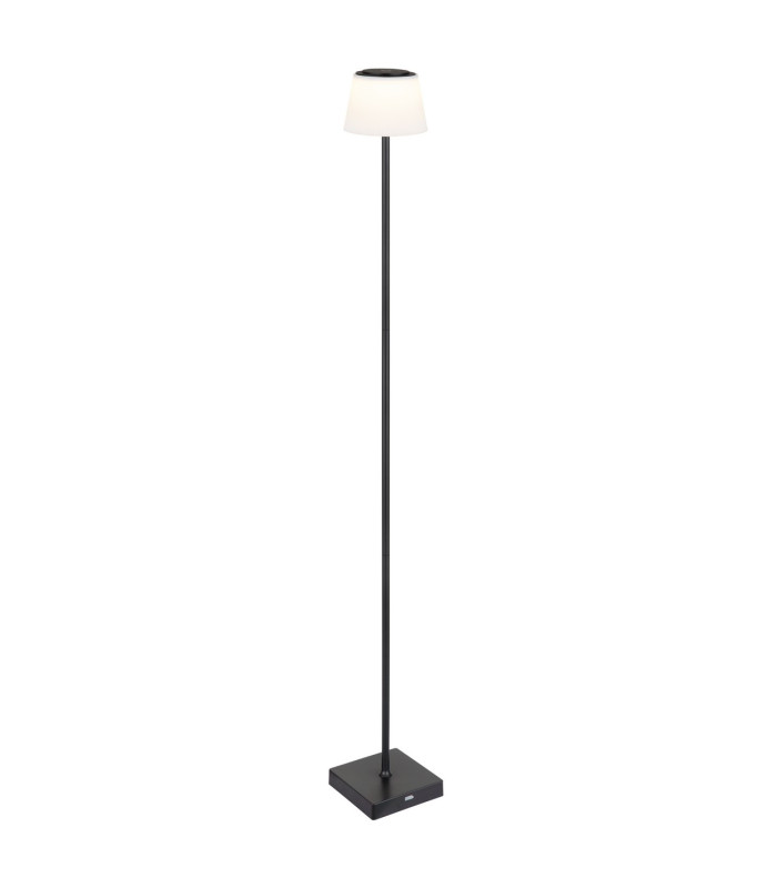 Gregoir LED Integrated Floor Lamp Matt Black White IP44 LED Dimmable 3000-4000K Touch Dimmer-1