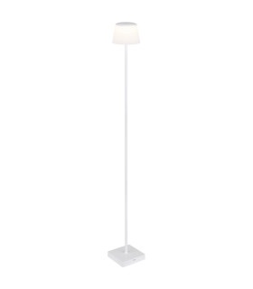 Gregoir LED Integrated Floor Lamp White Matt IP44 LED Dimmable 3000-5000K Touch Dimmer-1