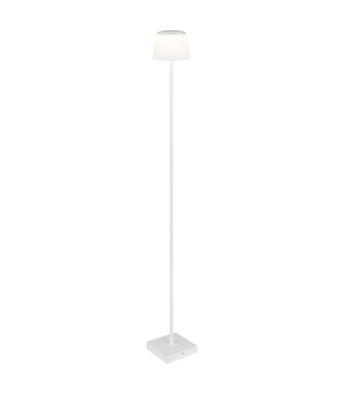 Gregoir LED Integrated Floor Lamp White Matt IP44 LED Dimmable 3000-5000K Touch Dimmer-1