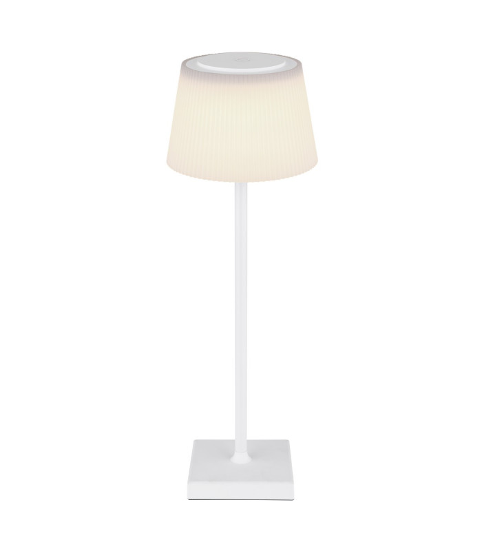 Gregoir Bedside Table Lamp White Matt IP44 LED Dimmable 3000-5000K Touch Dimmer-3