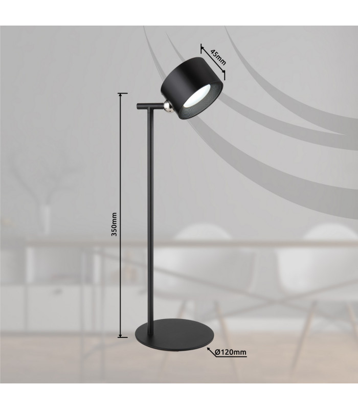 Jorje Integrated LED Table Lamp Matt Black LED 3000-5000K-20