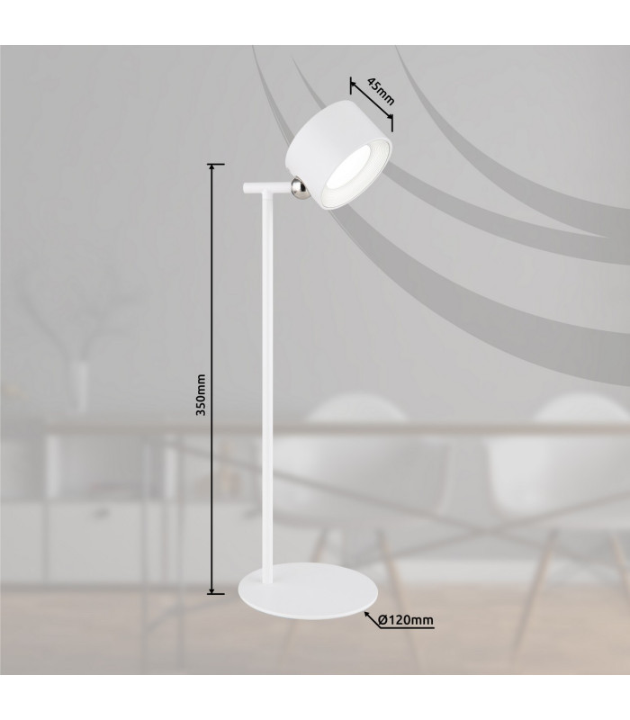 Jorje Integrated LED Table Lamp White Matt LED 3000-5000K-19