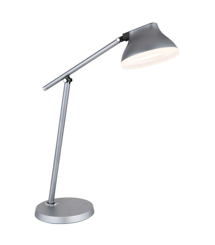 Halvar Desk Task Lamp Grey Matt LED Dimmable 4000K Touch Dimmer Timer-4