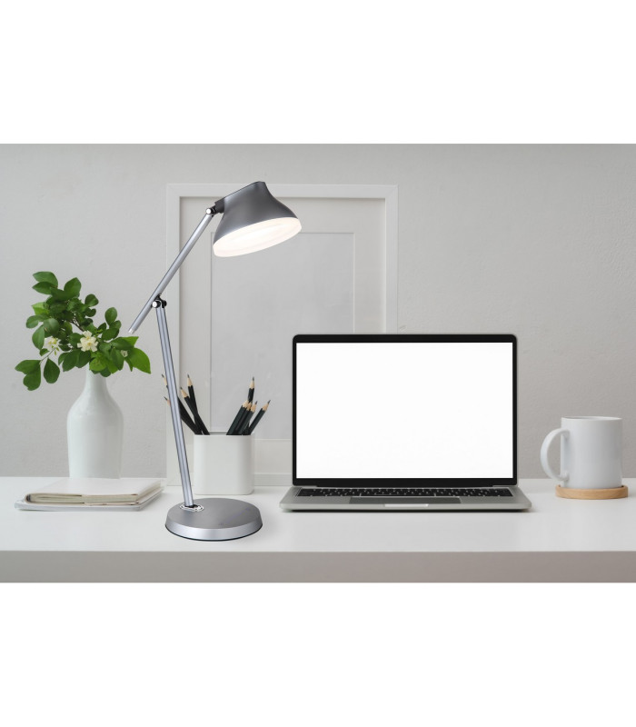 Halvar Desk Task Lamp Grey Matt LED Dimmable 4000K Touch Dimmer Timer-7