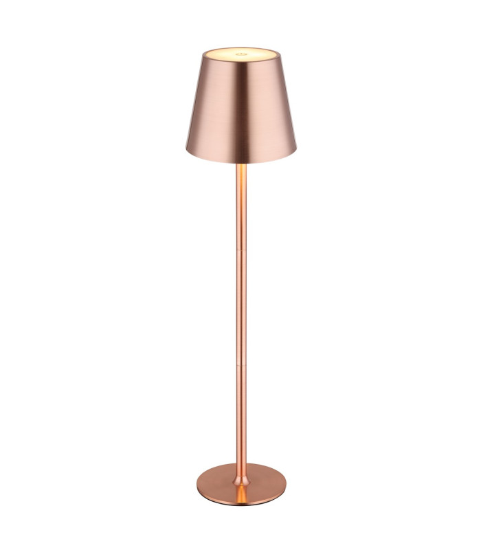 Vannie Bedside Table Lamp Copper Colored Brushed IP44 LED 3000K Touch Dimmer-1