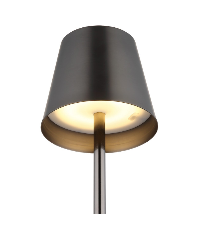 Vannie Bedside Table Lamp Gunmetal IP44 LED 3000K Touch Dimmer-4