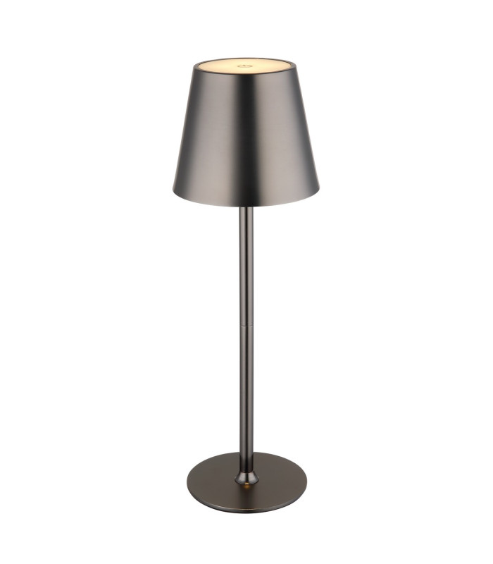 Vannie Bedside Table Lamp Gunmetal IP44 LED 3000K Touch Dimmer-5