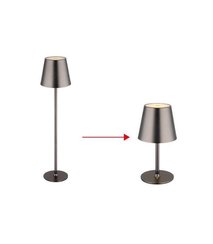 Vannie Bedside Table Lamp Gunmetal IP44 LED 3000K Touch Dimmer-8