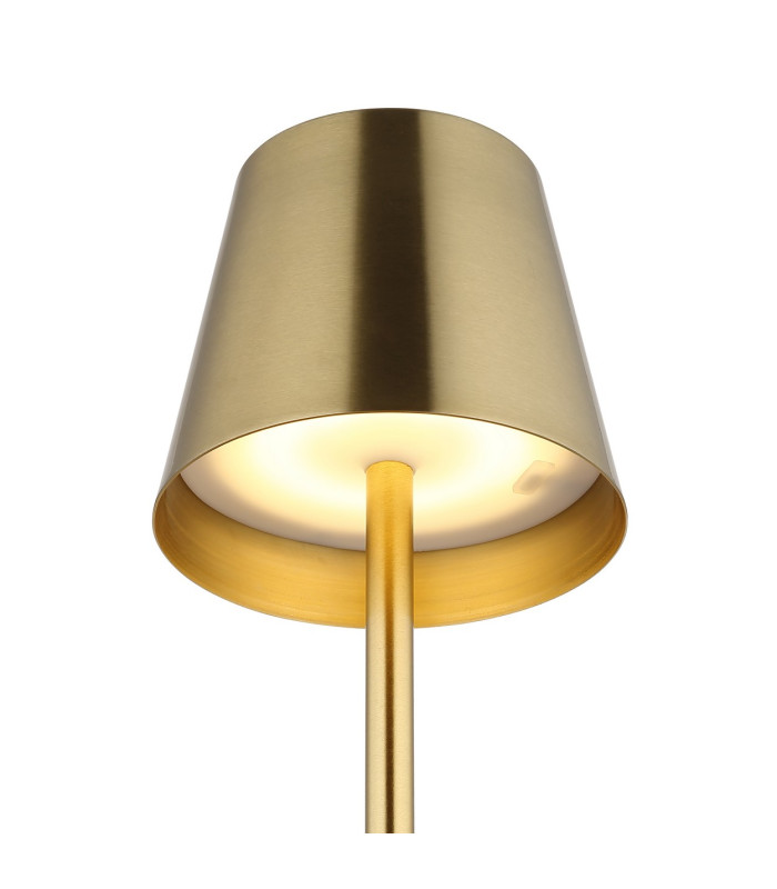Vannie Bedside Table Lamp Brass-Coloured Brushed IP44 LED 3000K Touch Dimmer-4