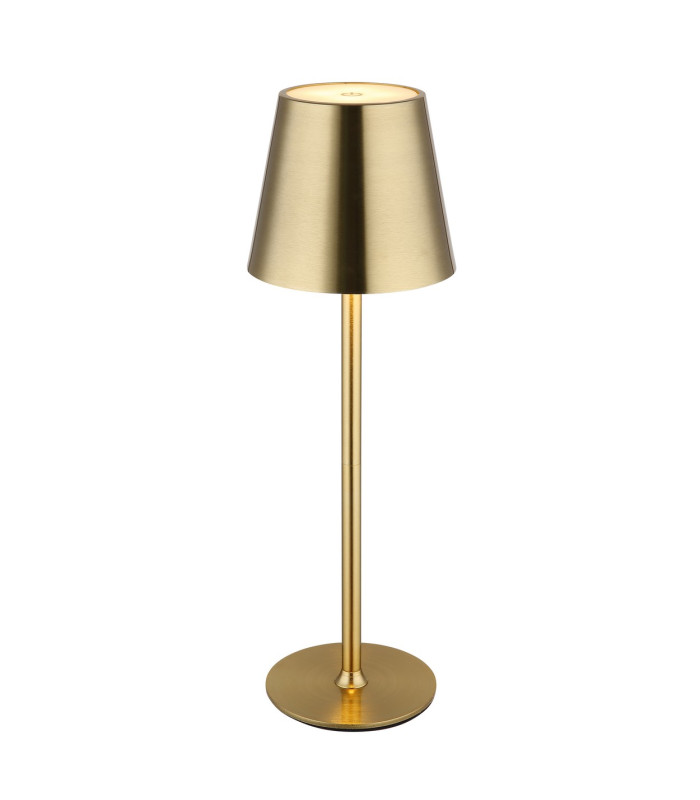 Vannie Bedside Table Lamp Brass-Coloured Brushed IP44 LED 3000K Touch Dimmer-5