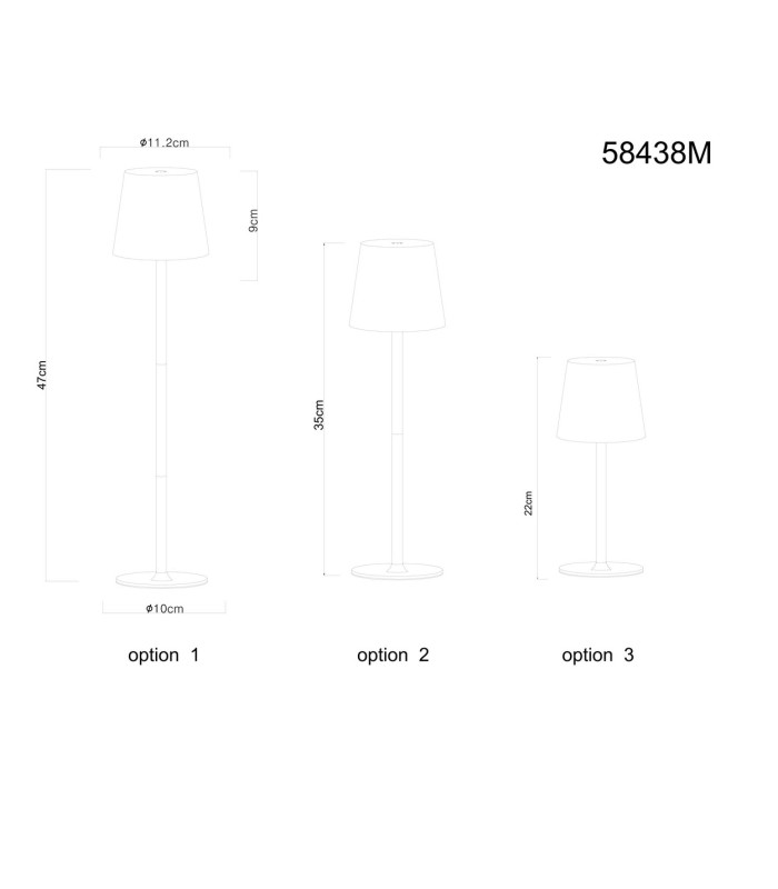 Vannie Bedside Table Lamp Brass-Coloured Brushed IP44 LED 3000K Touch Dimmer-11