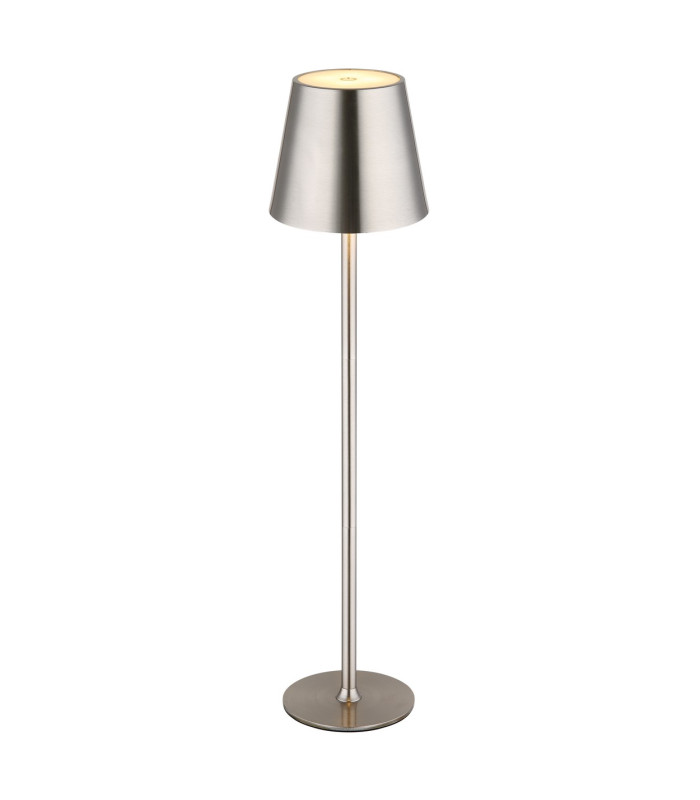 Vannie Bedside Table Lamp Nickel Matt IP44 LED 3000K Touch Dimmer-1