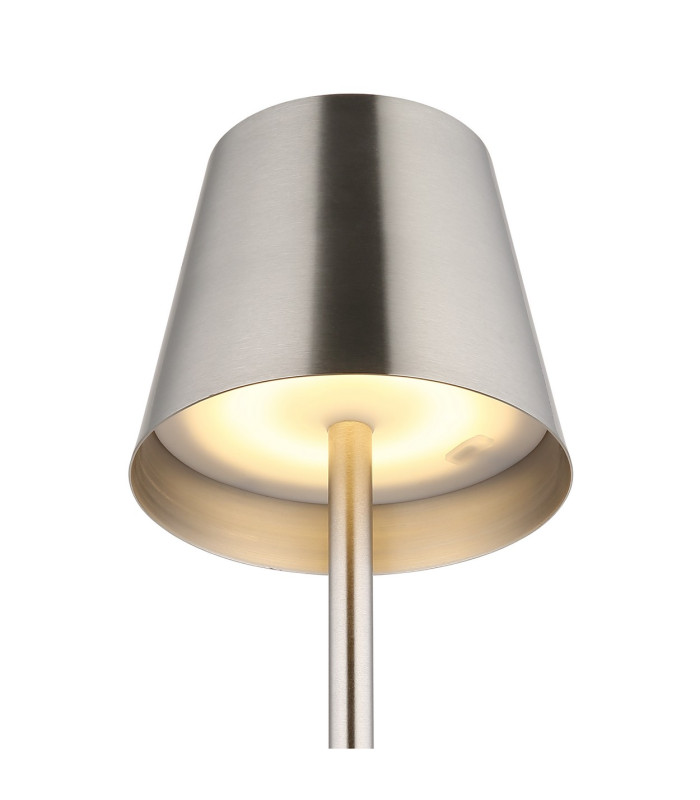 Vannie Bedside Table Lamp Nickel Matt IP44 LED 3000K Touch Dimmer-4