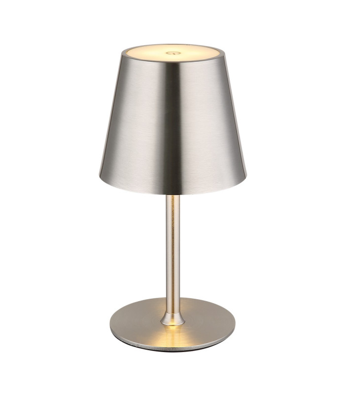 Vannie Bedside Table Lamp Nickel Matt IP44 LED 3000K Touch Dimmer-6