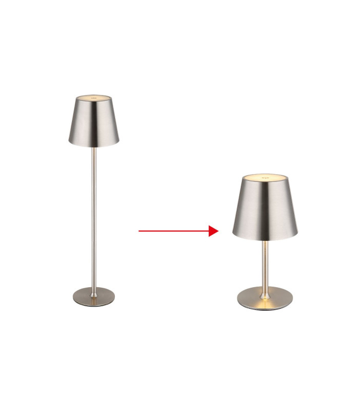 Vannie Bedside Table Lamp Nickel Matt IP44 LED 3000K Touch Dimmer-8