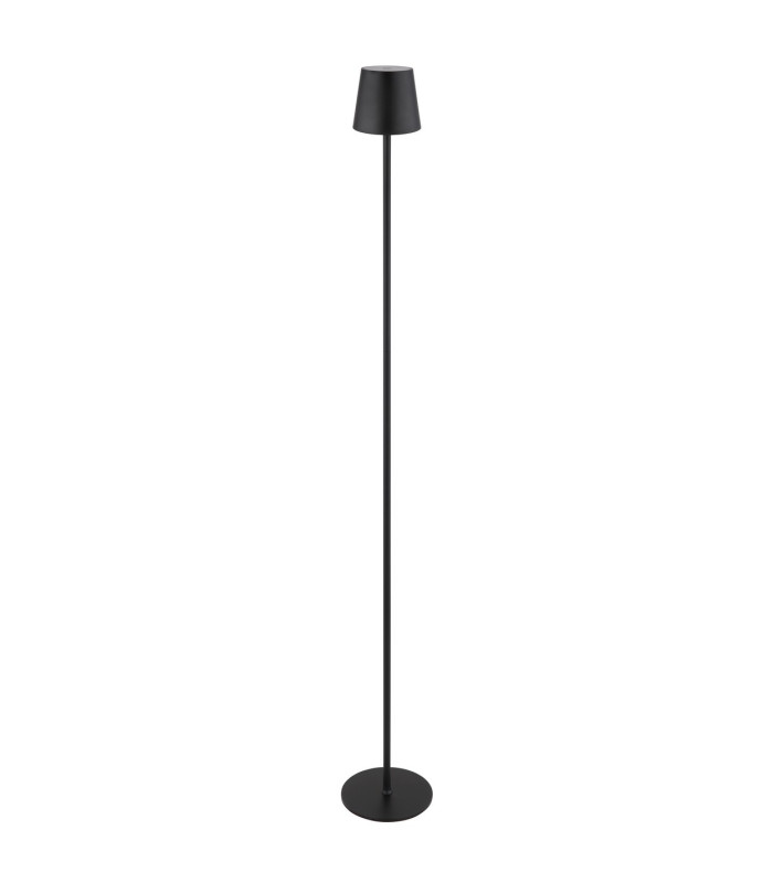 Vannie LED Integrated Floor Lamp Matt Black IP44 LED Dimmable 3000K Touch Dimmer-2