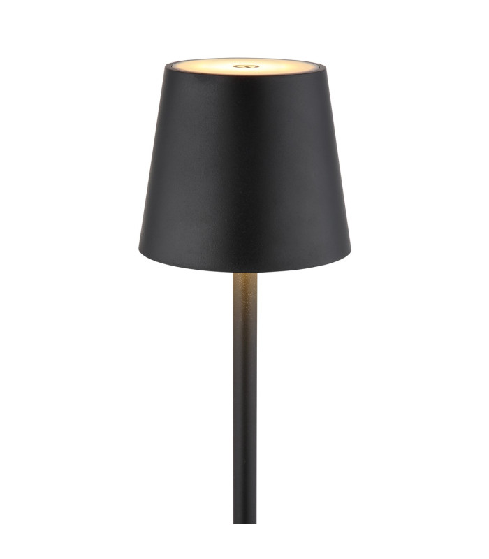 Vannie LED Integrated Floor Lamp Matt Black IP44 LED Dimmable 3000K Touch Dimmer-4