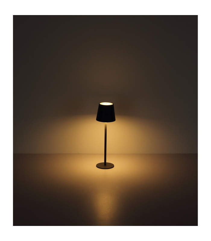Vannie LED Integrated Floor Lamp Matt Black IP44 LED Dimmable 3000K Touch Dimmer-6