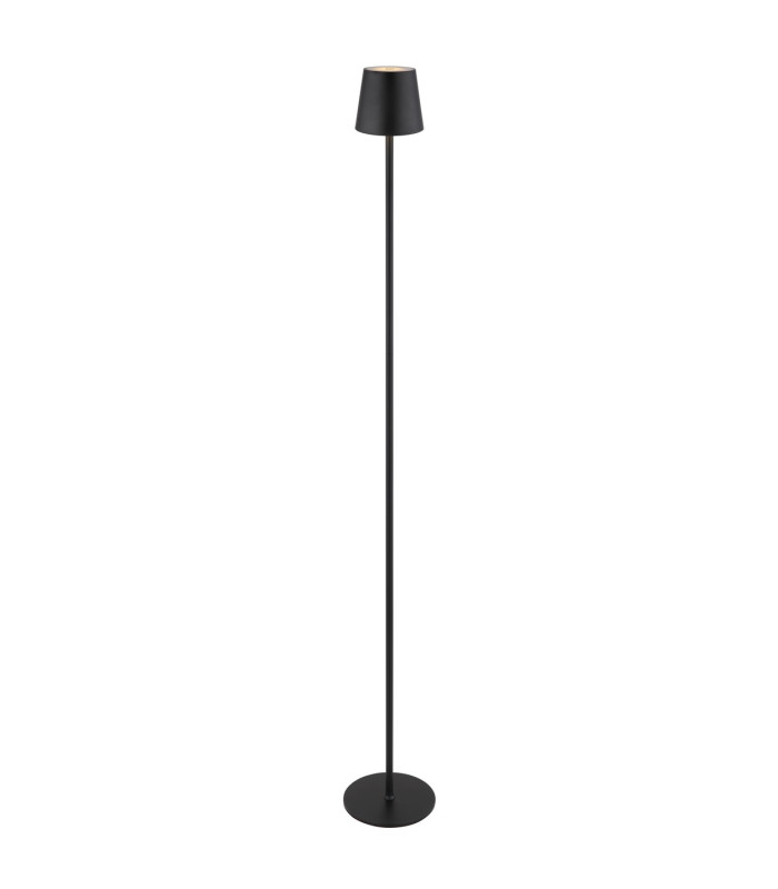 Vannie LED Integrated Floor Lamp Matt Black IP44 LED Dimmable 3000K Touch Dimmer-10
