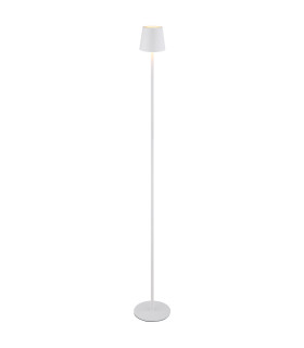 Vannie LED Integrated Floor Lamp White Matt IP44 LED Dimmable 3000K Touch Dimmer-1