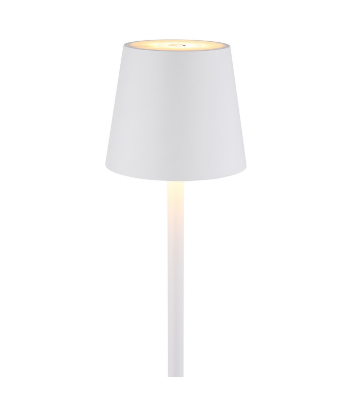 Vannie LED Integrated Floor Lamp White Matt IP44 LED Dimmable 3000K Touch Dimmer-4